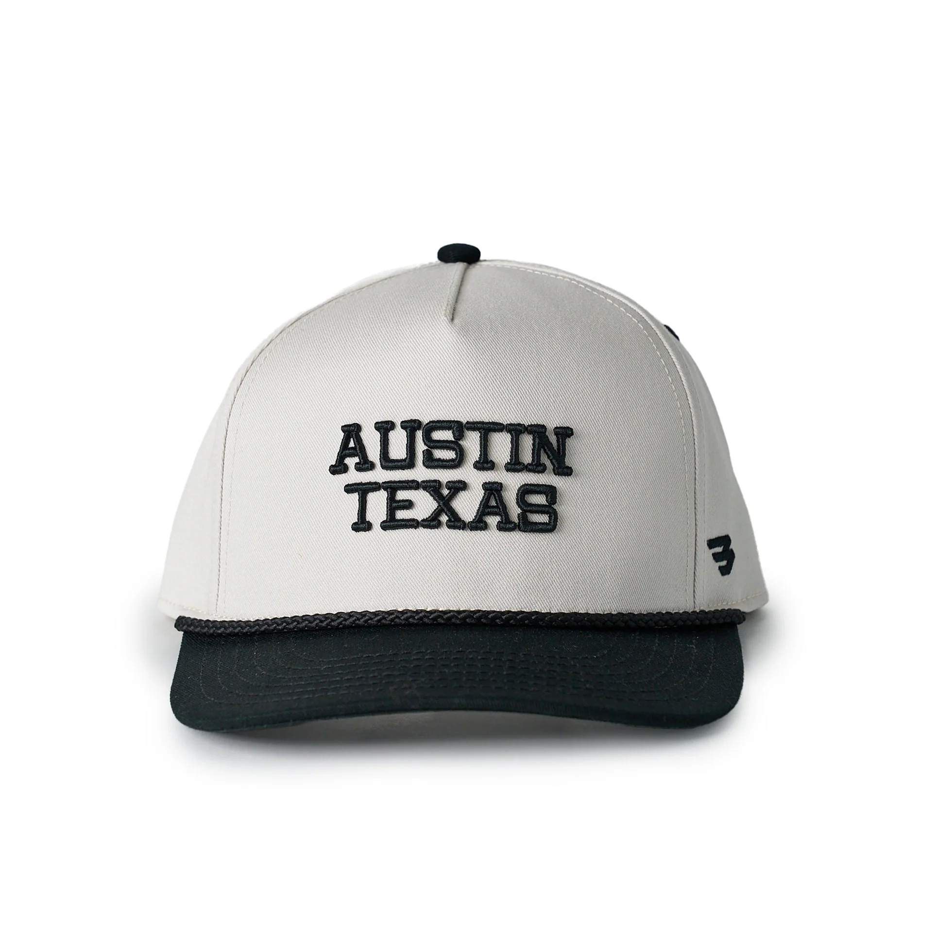 Cap - Austin Texas - Cream & Black