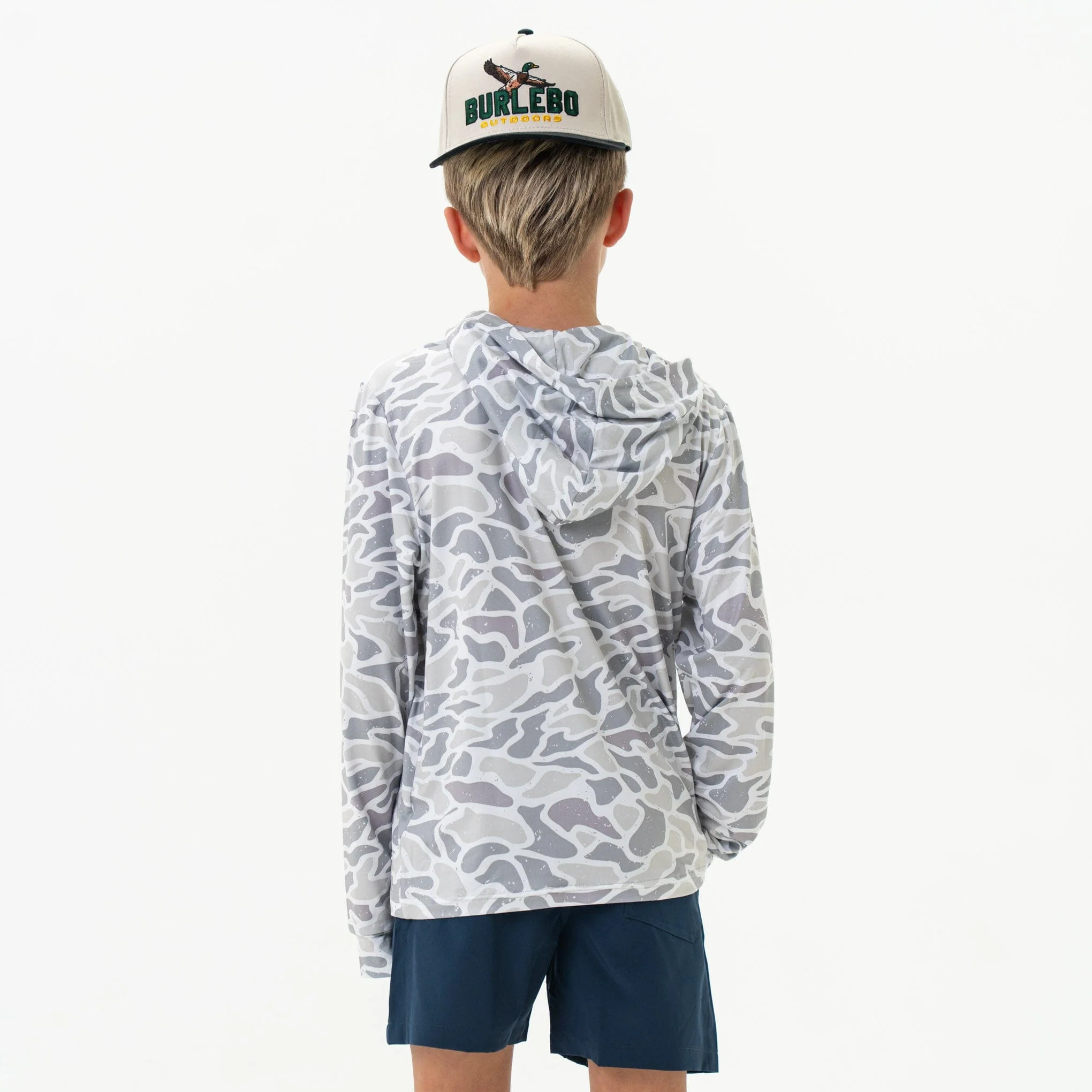 Youth Performance Hoodie - White Camo - Image 5