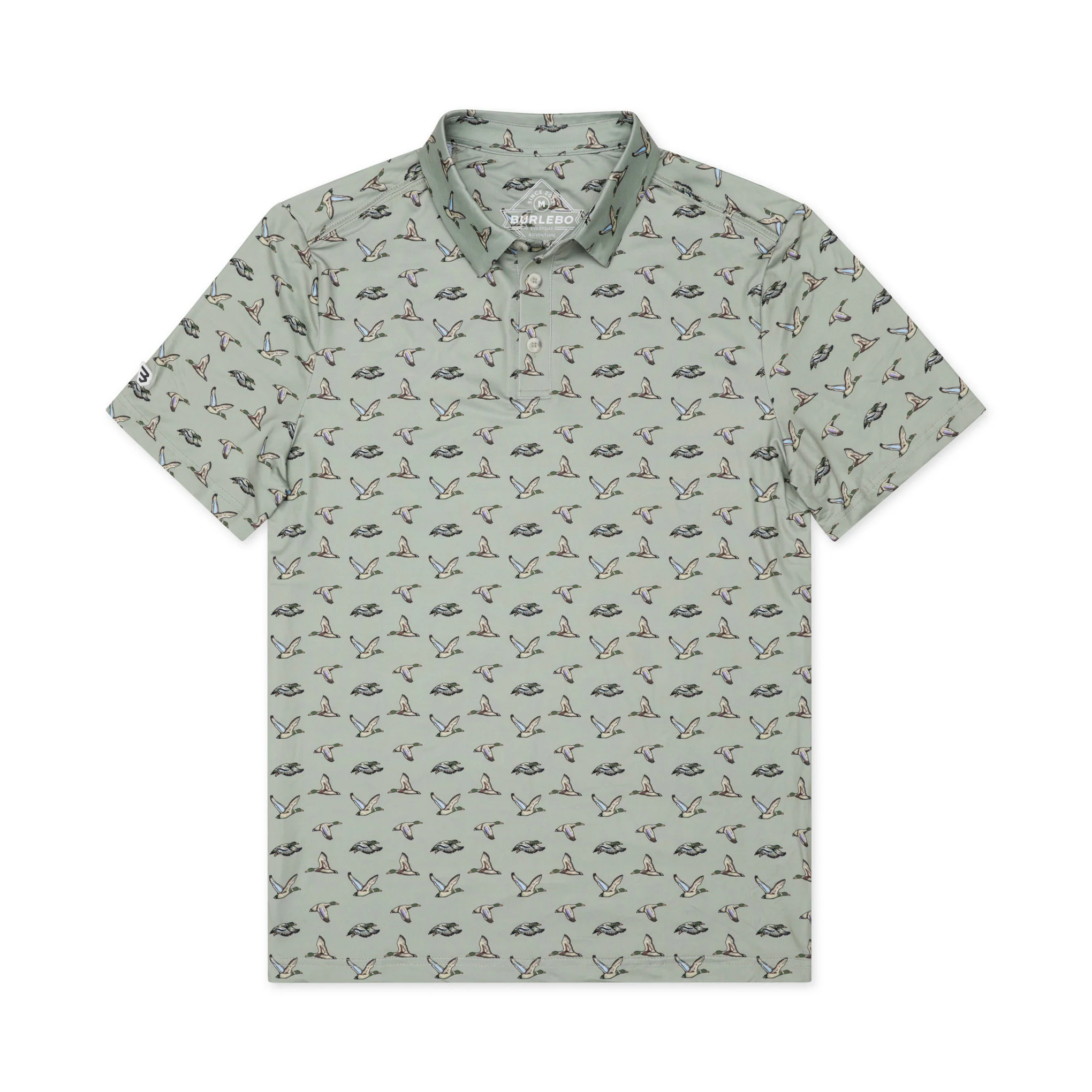 Father and Son Bundle - Performance Polo - Flying Ducks Green - Image 6