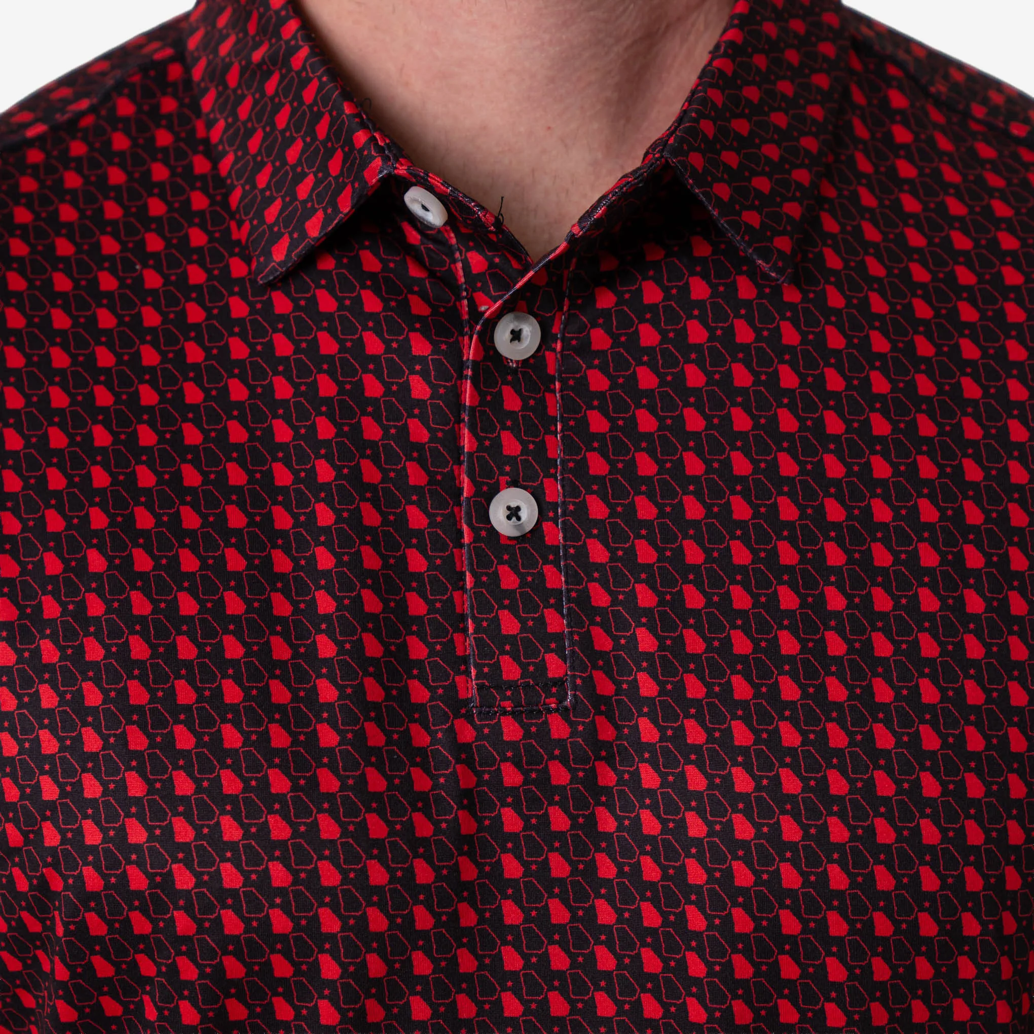 Father and Son Bundle - Performance Polo - Georgia - Black & Red - Image 4