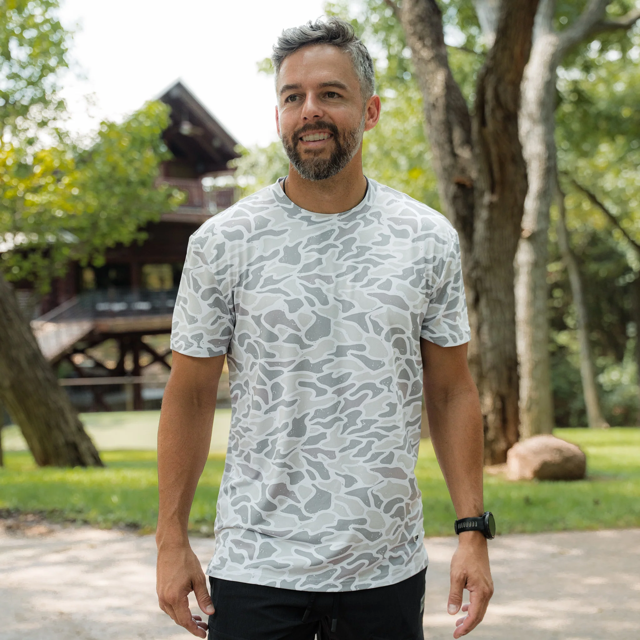 Go To Tee - White Camo - Image 5