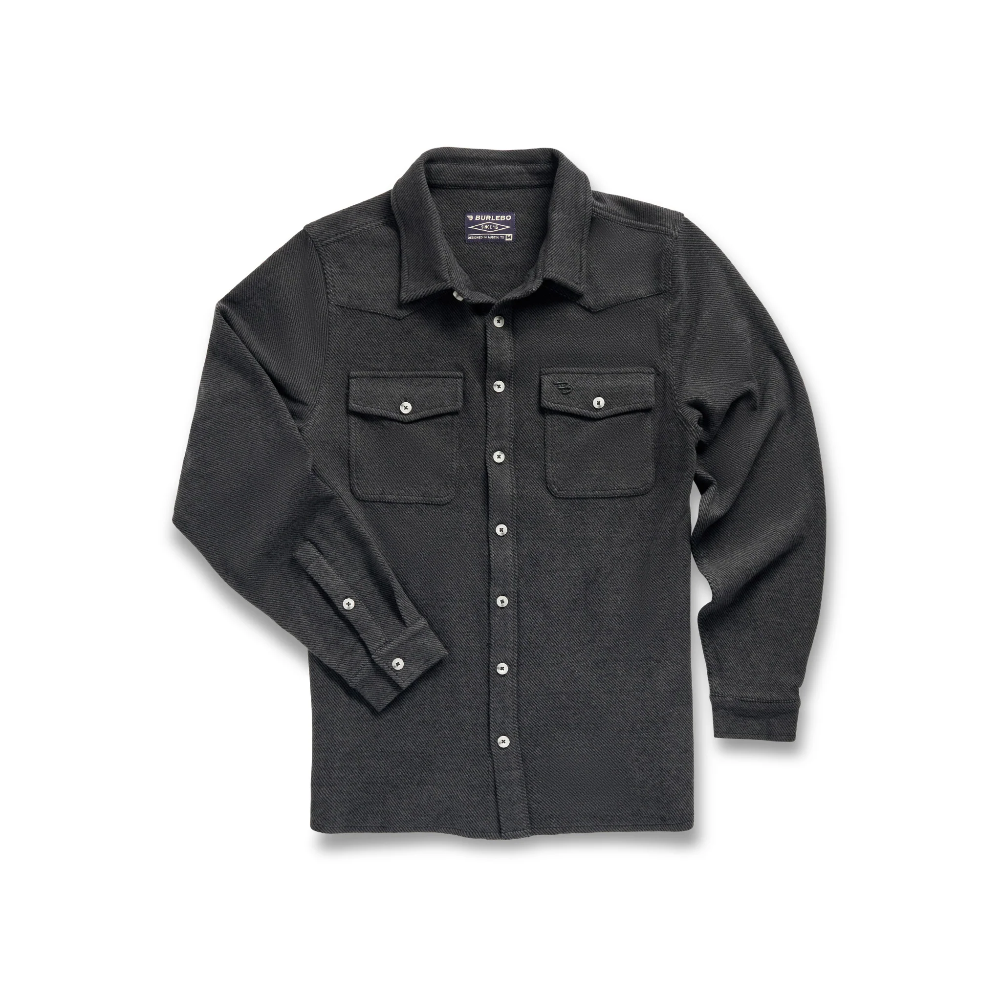 Long Sleeve - Austin Shirt - Heather Black - Image 4