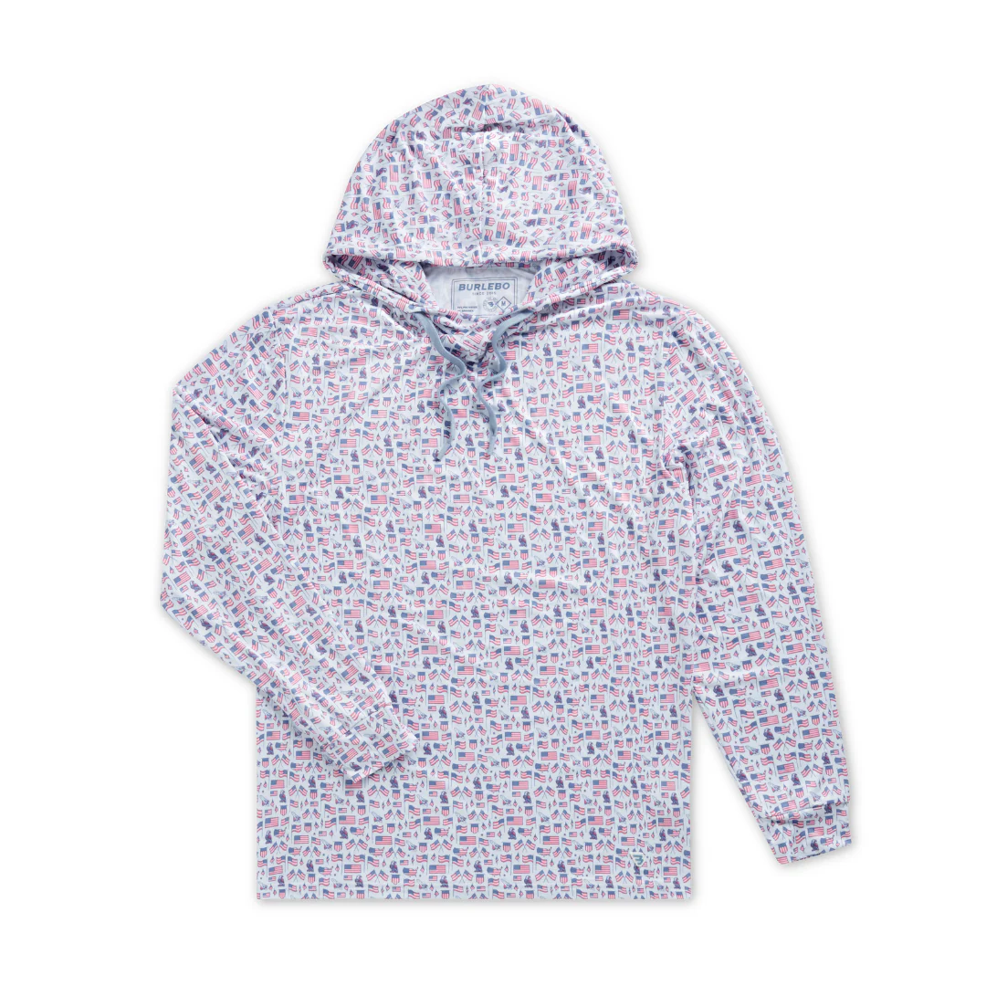 Performance Hoodie - Old Glory - White - Image 5