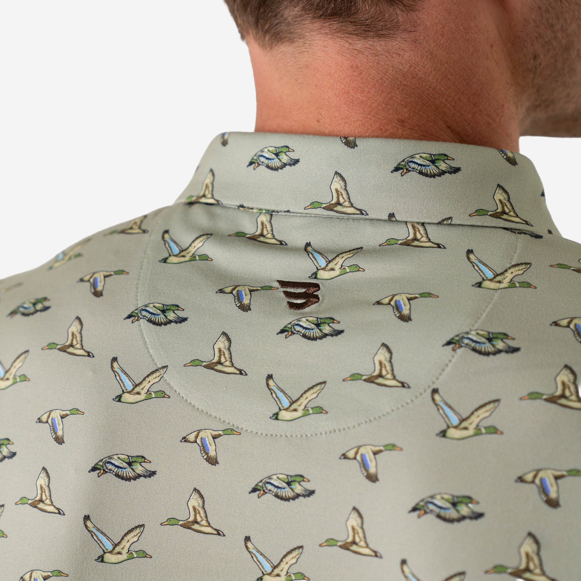 Performance Polo - Flying Ducks - Green - Image 6