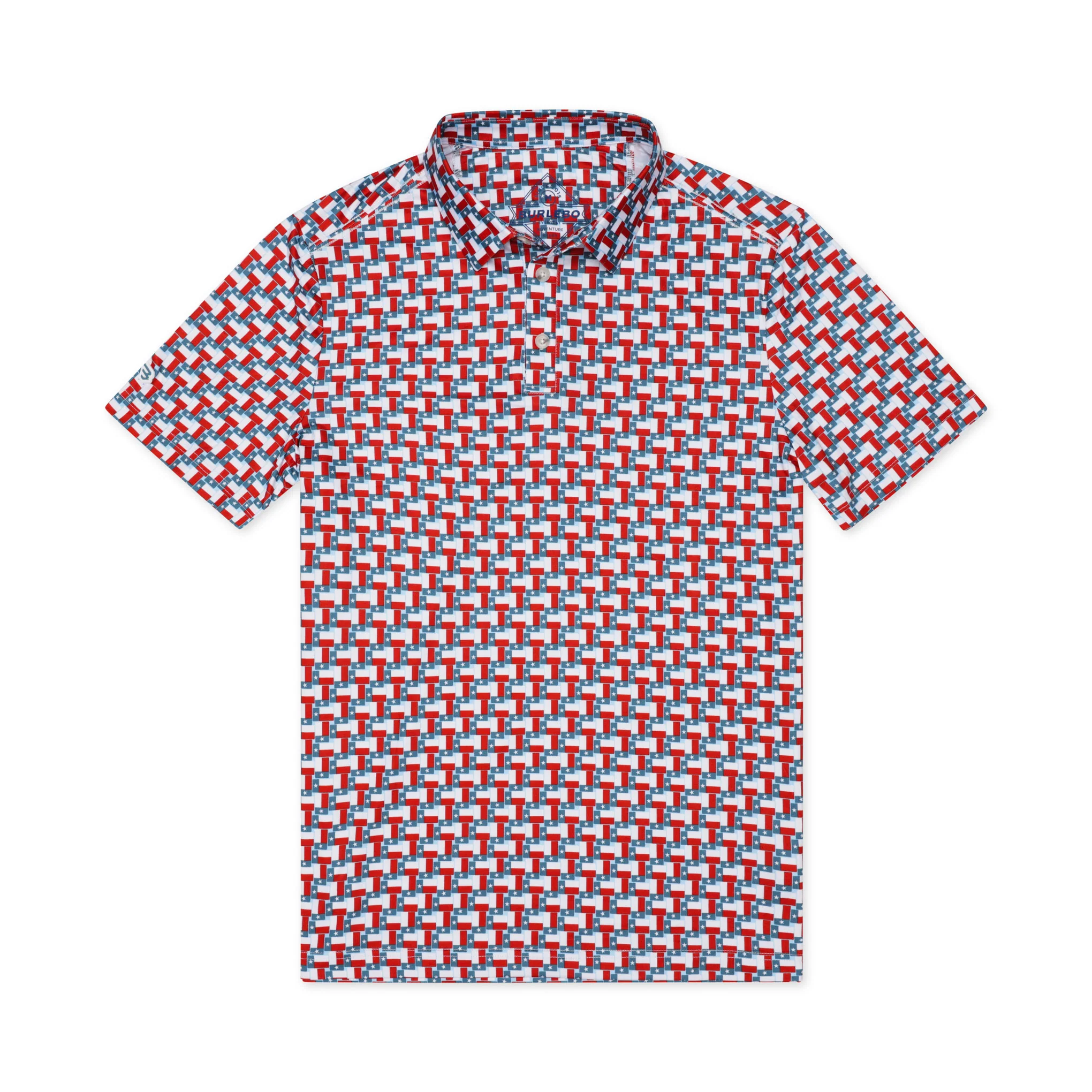 Performance Polo - Texas Flag - Image 5