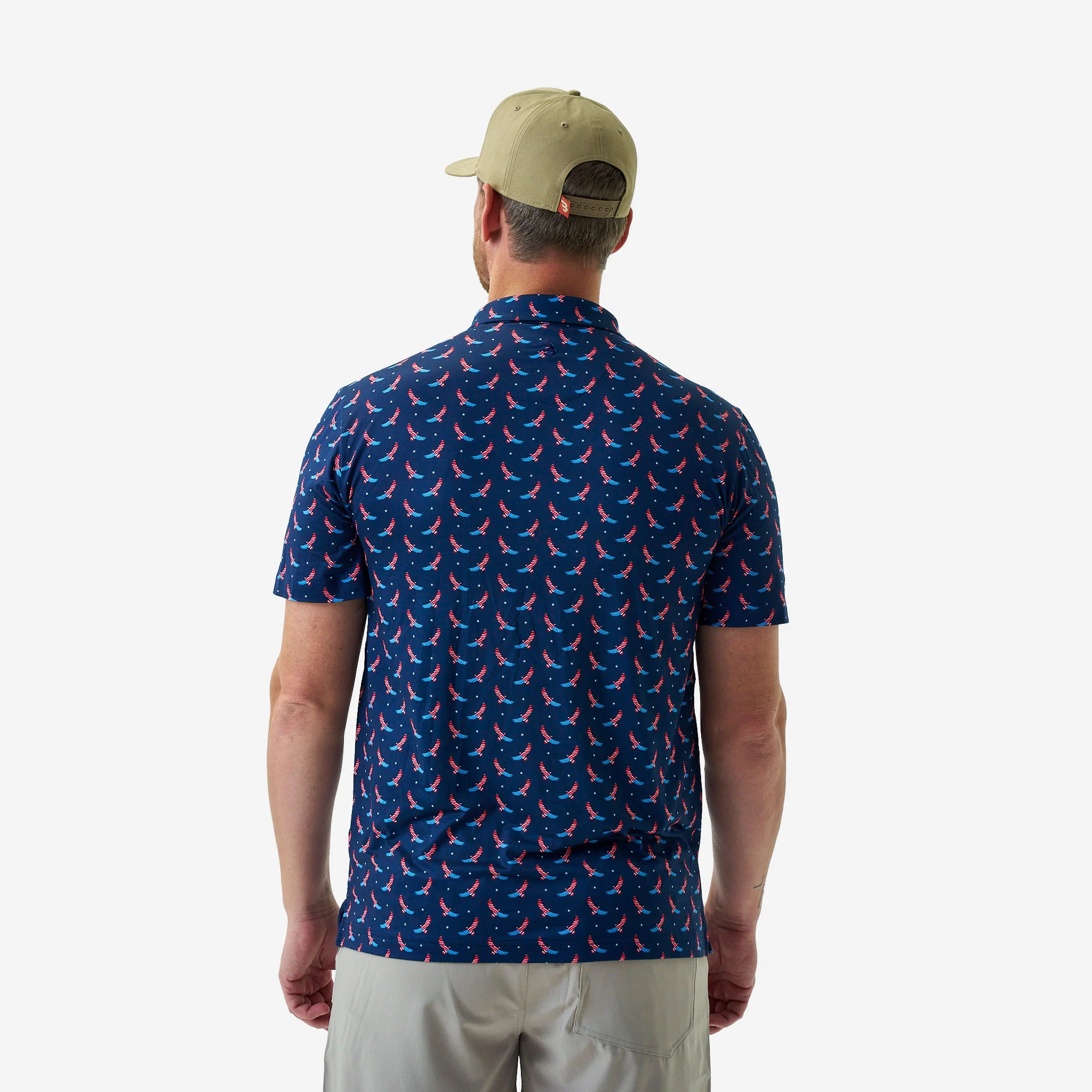Performance Polo - USA Eagle - Navy - Image 4