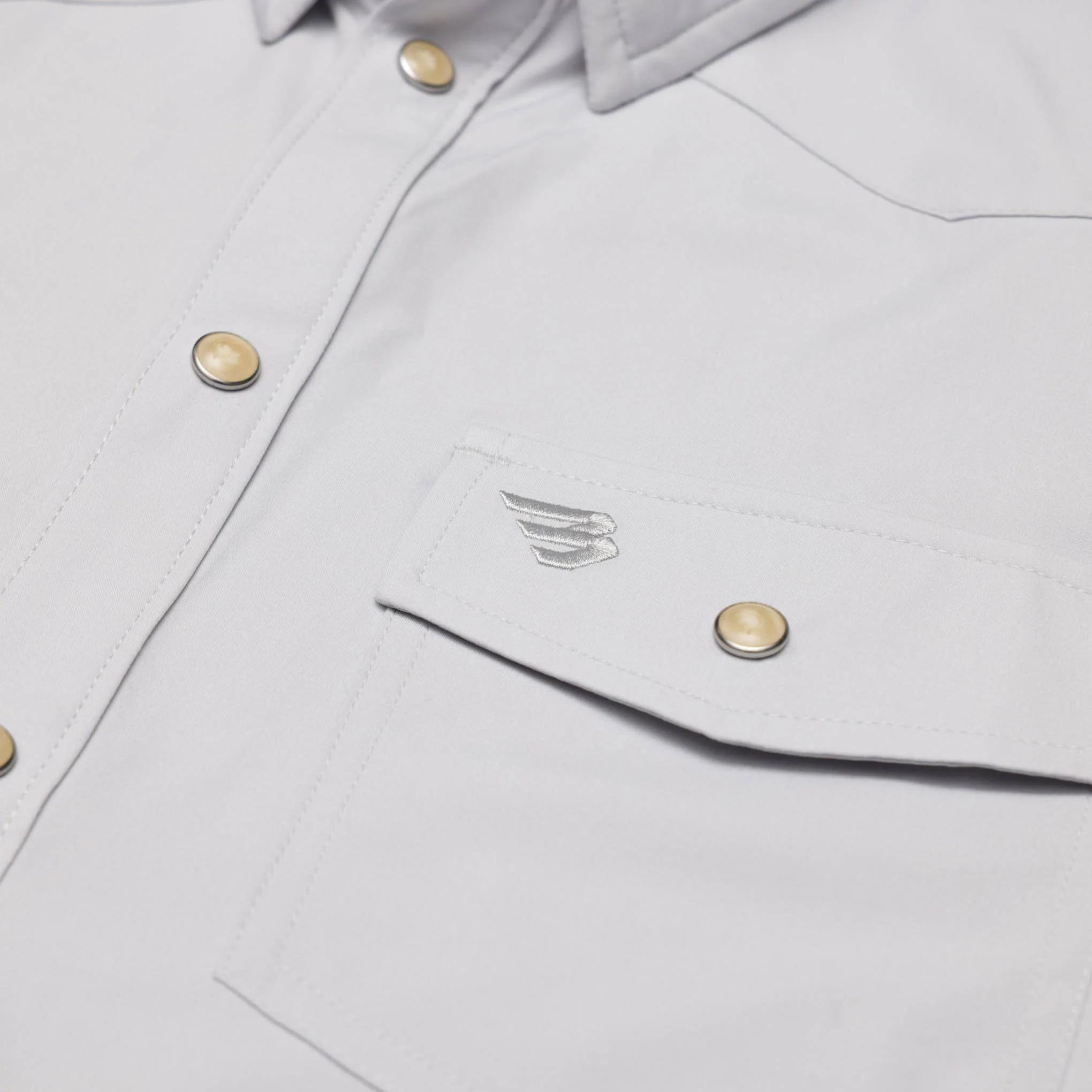 Performance Western Shirt - Light Grey - Image 6
