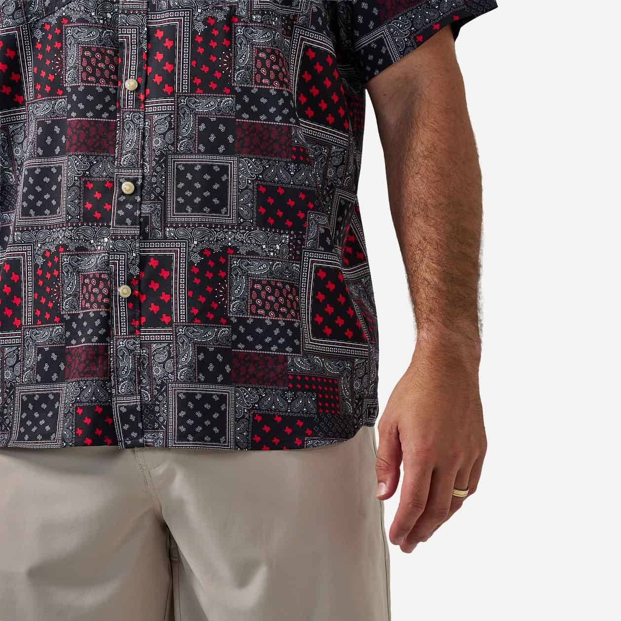 Performance Western Shirt - Texas Paisley - Black and Red - Image 6