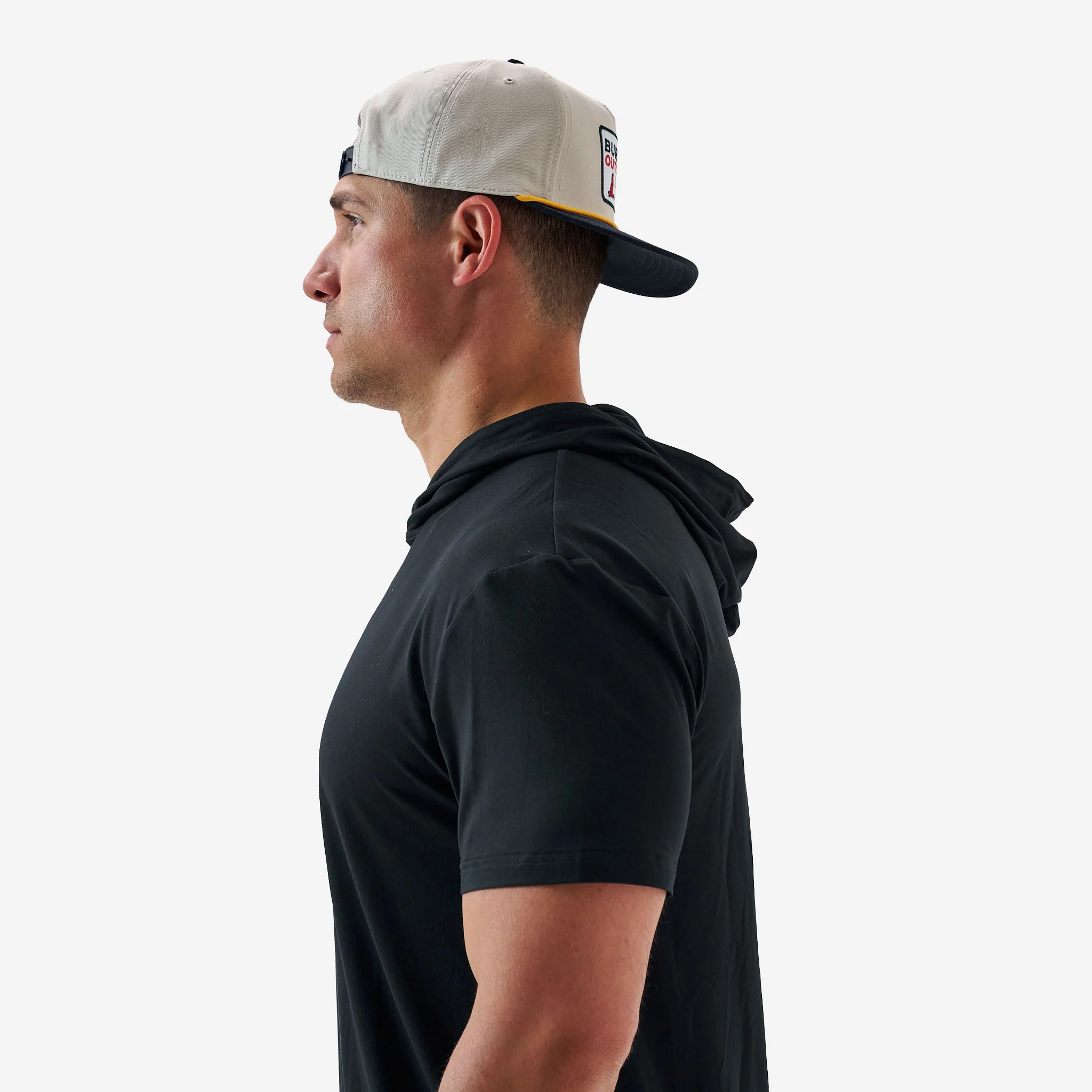 Short Sleeve Performance Hoodie - Black - Image 8