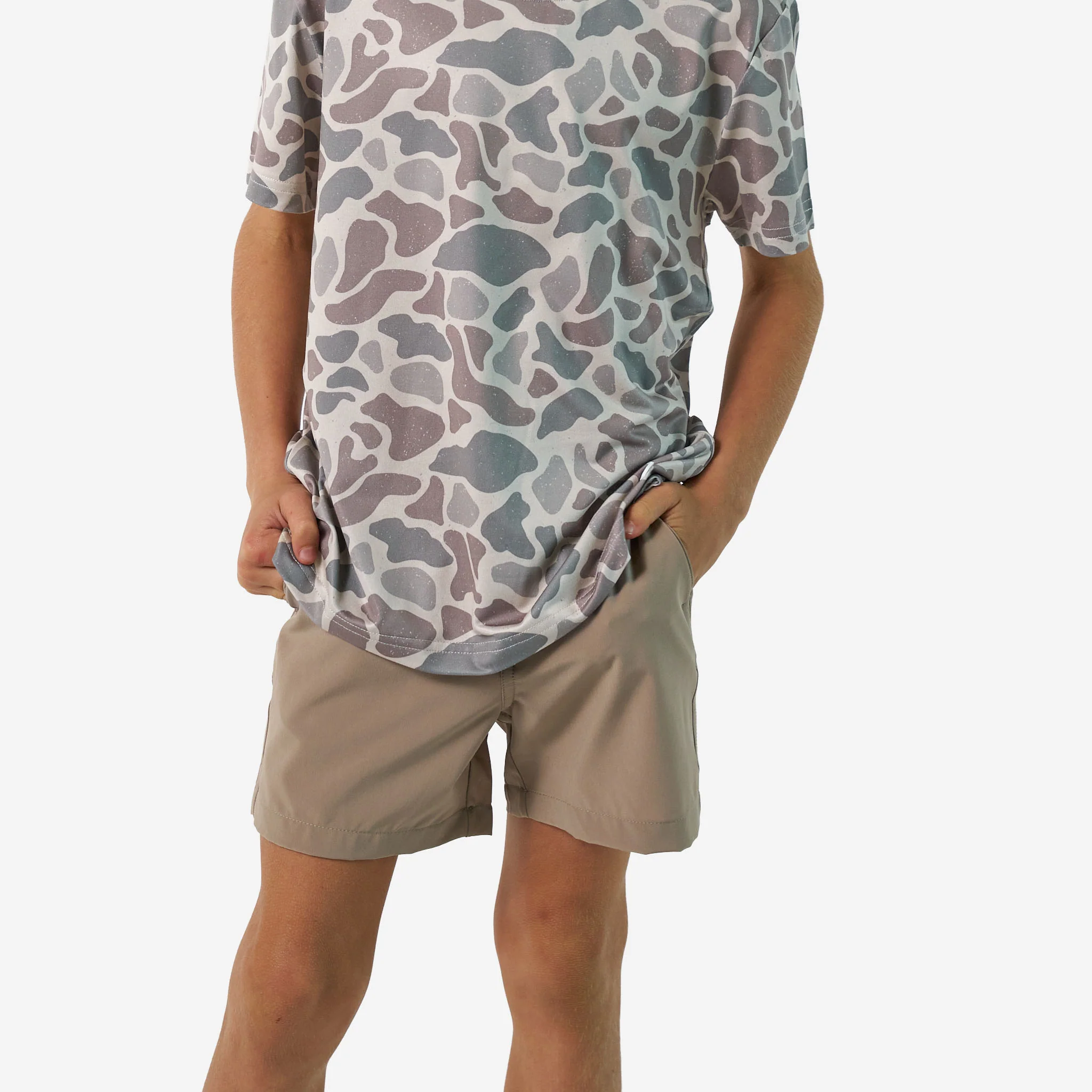 Youth Go To Tee - Classic Deer Camo - Image 4
