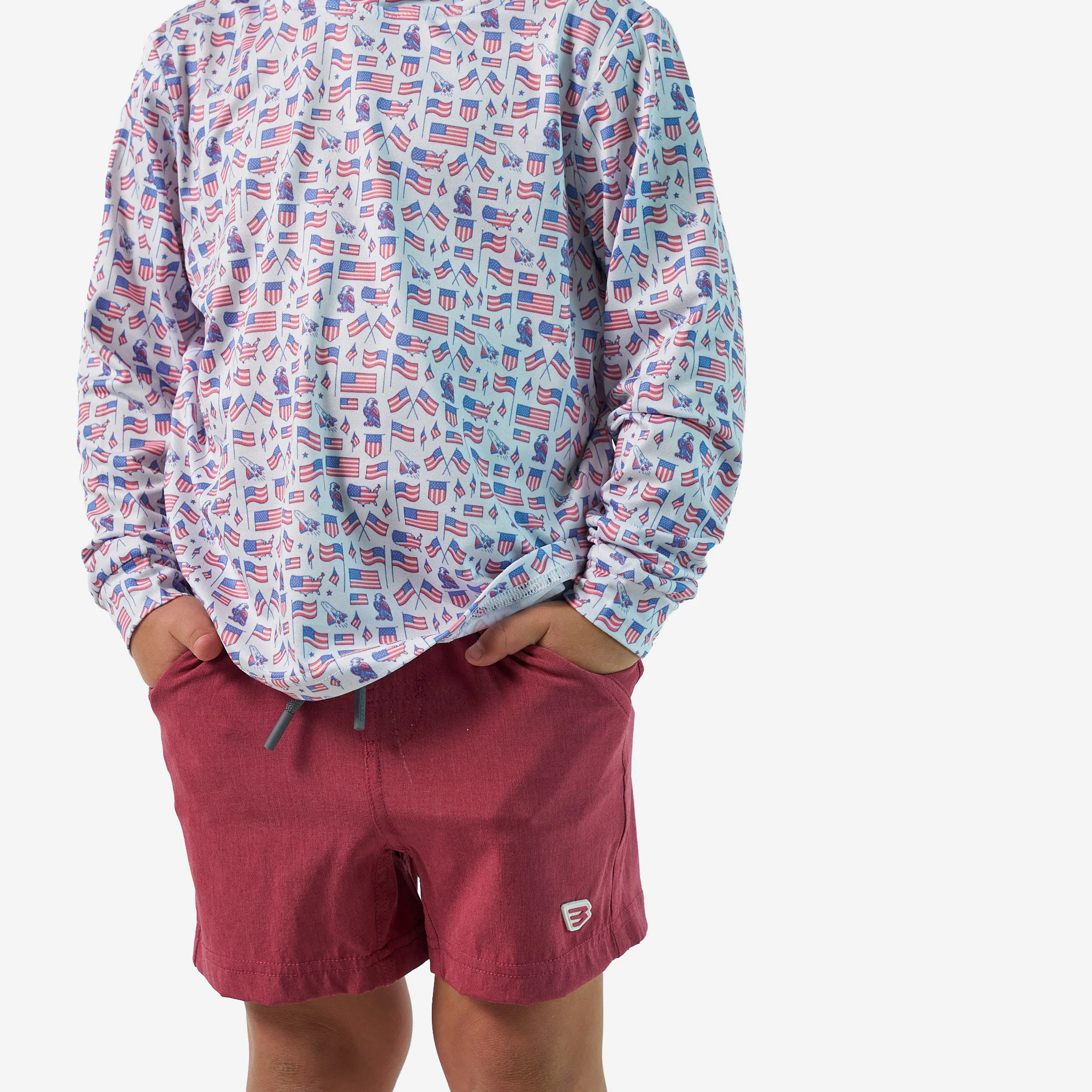 Youth Performance Hoodie - Old Glory - Image 3