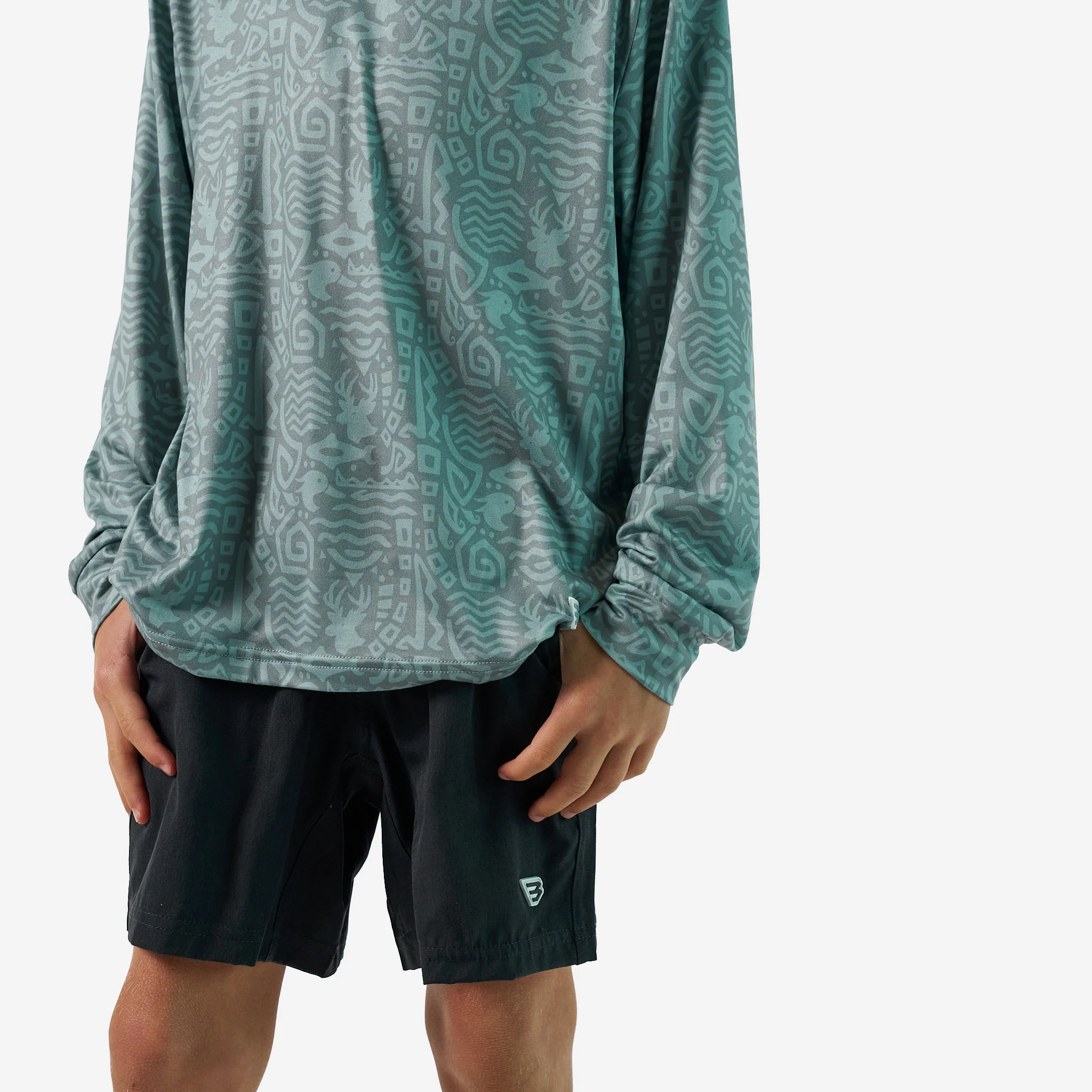 Youth Performance Hoodie - Mayan Outdoors - Sage - Image 2