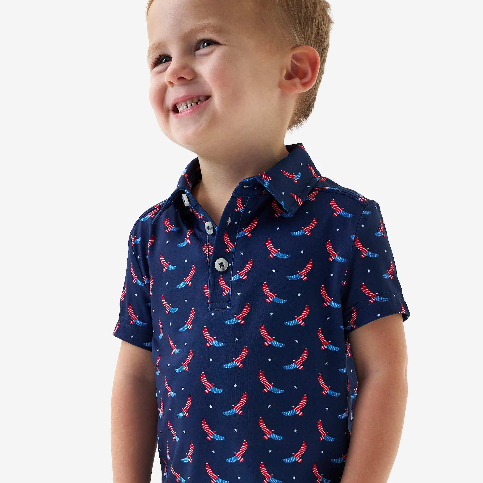 Youth Performance Polo - USA Eagle - Image 2