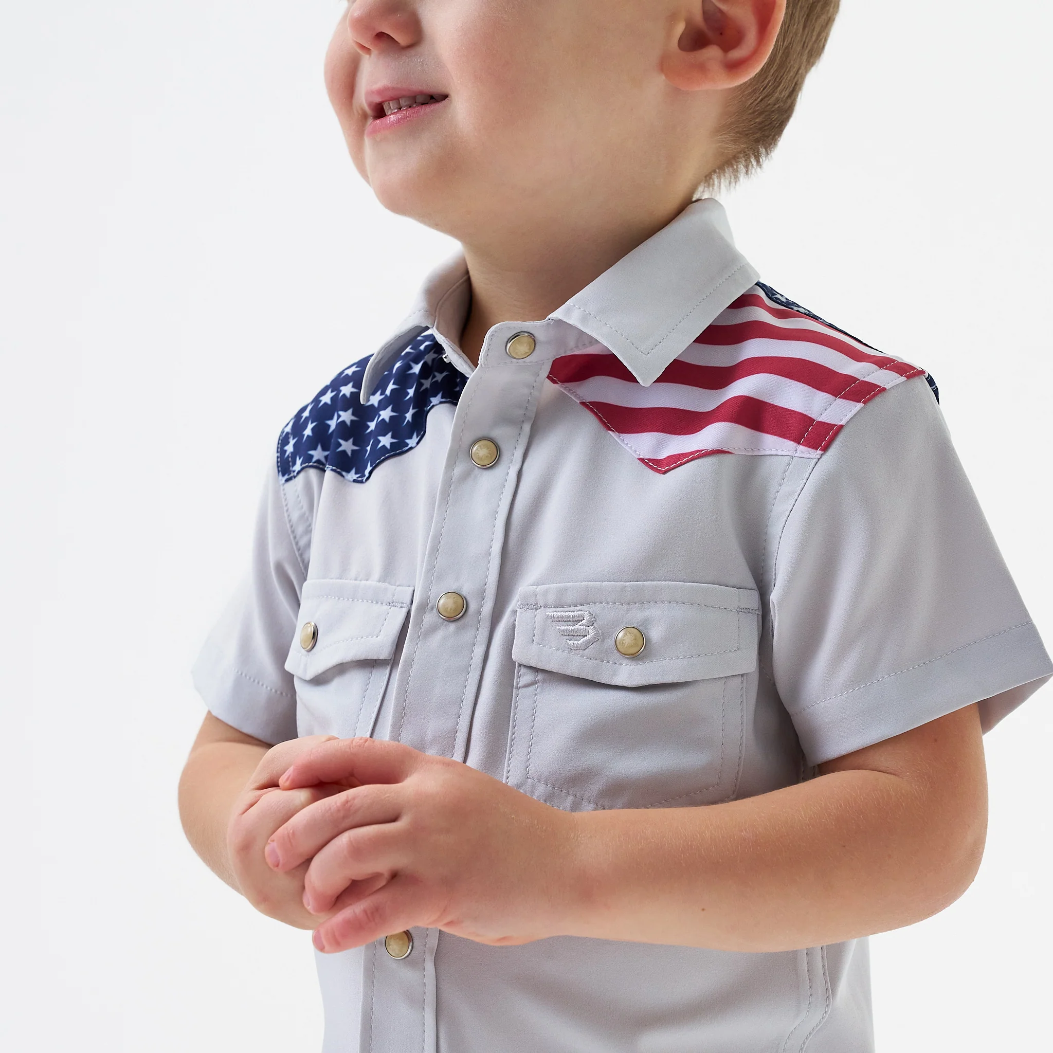Youth Performance Western Shirt - All American - Image 3