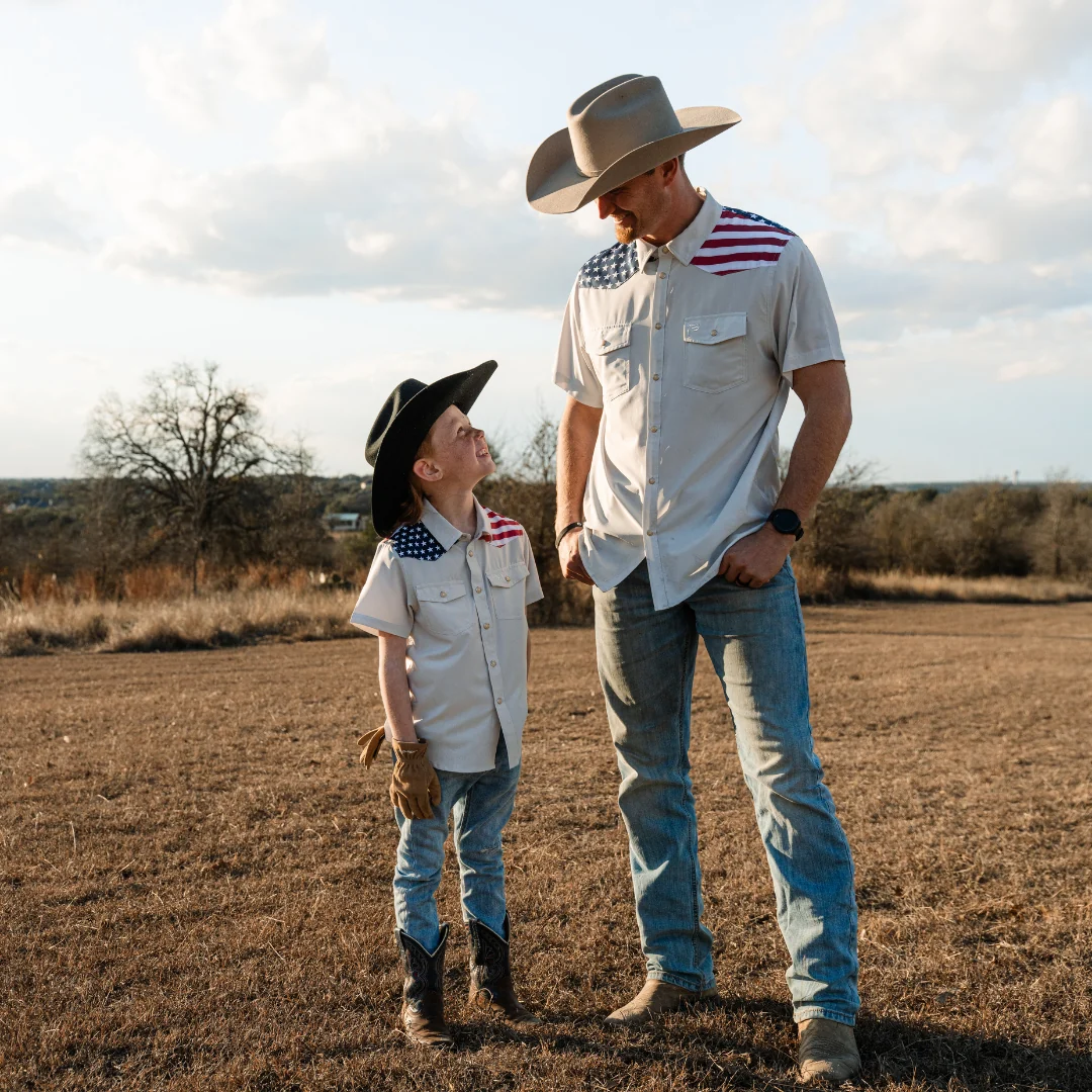 Youth Performance Western Shirt - All American - Image 5